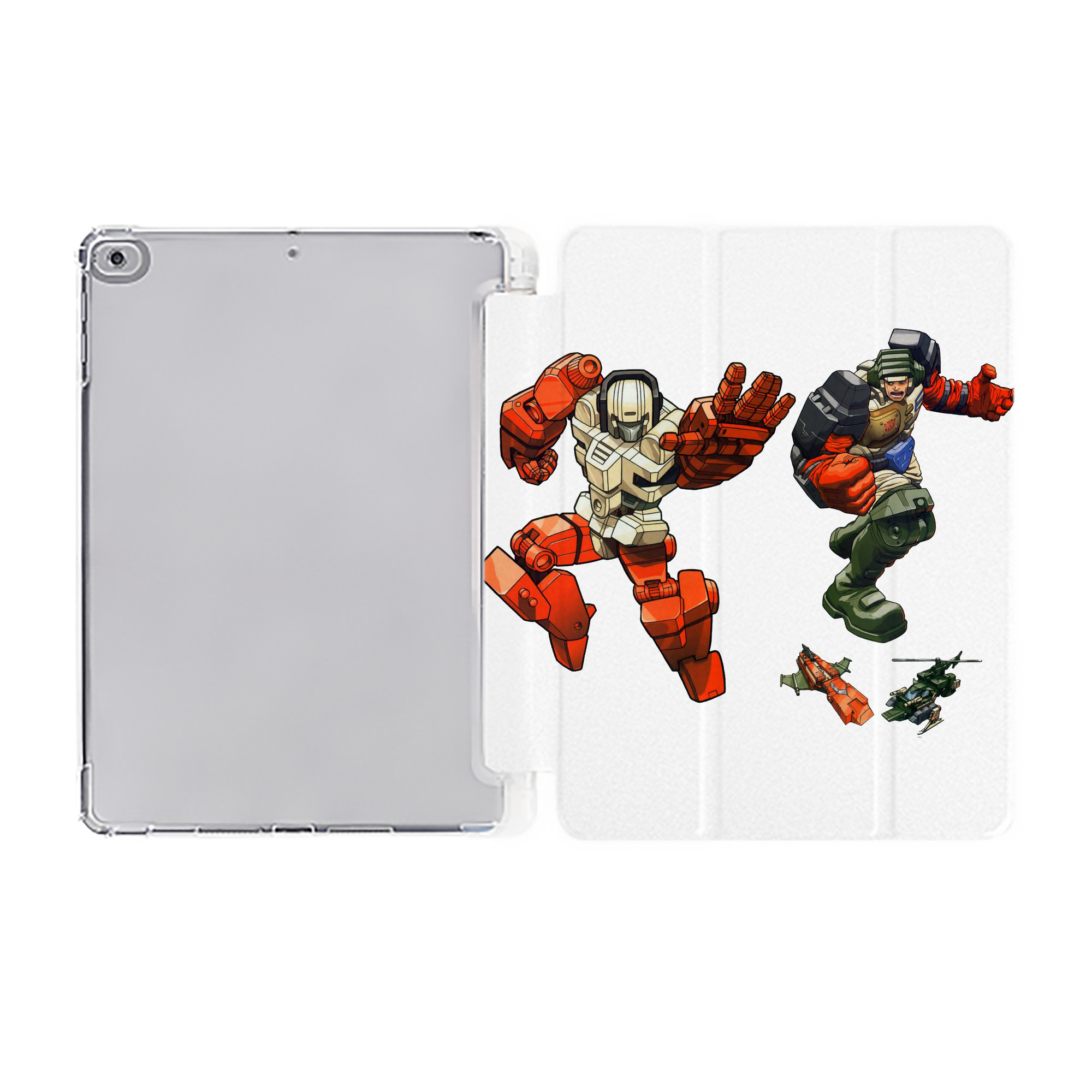 （画像用）  IPad ケース ペン収納付き 三つ折りスタンド PUレザー×シリコン 対応機種9.5/10.5/10.9インチ